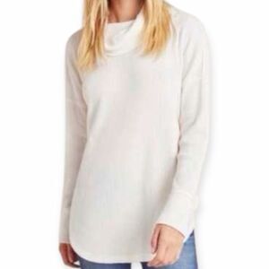 MAEVE for ANTHROPOLOGIE Women’s Cream Ainsley Turtleneck Thermal Top XS